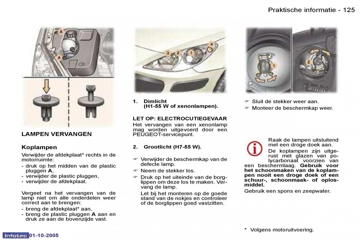 Peugeot 307 handleiding / page 140
