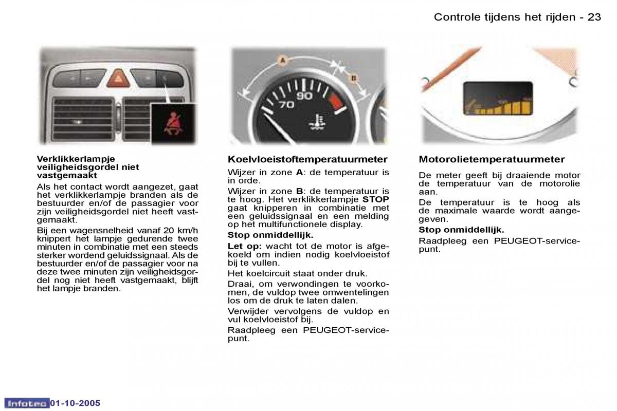 Peugeot 307 handleiding / page 20