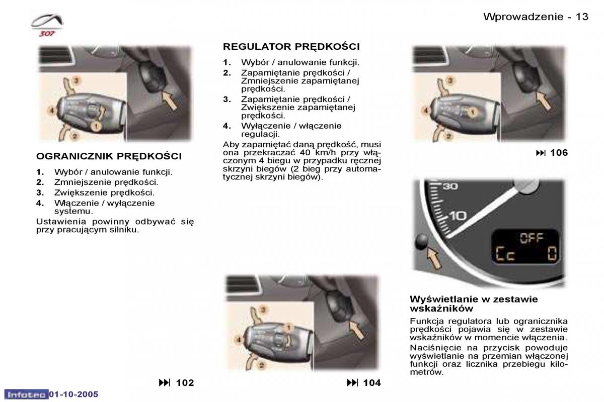 Peugeot 307 instrukcja obslugi / page 10