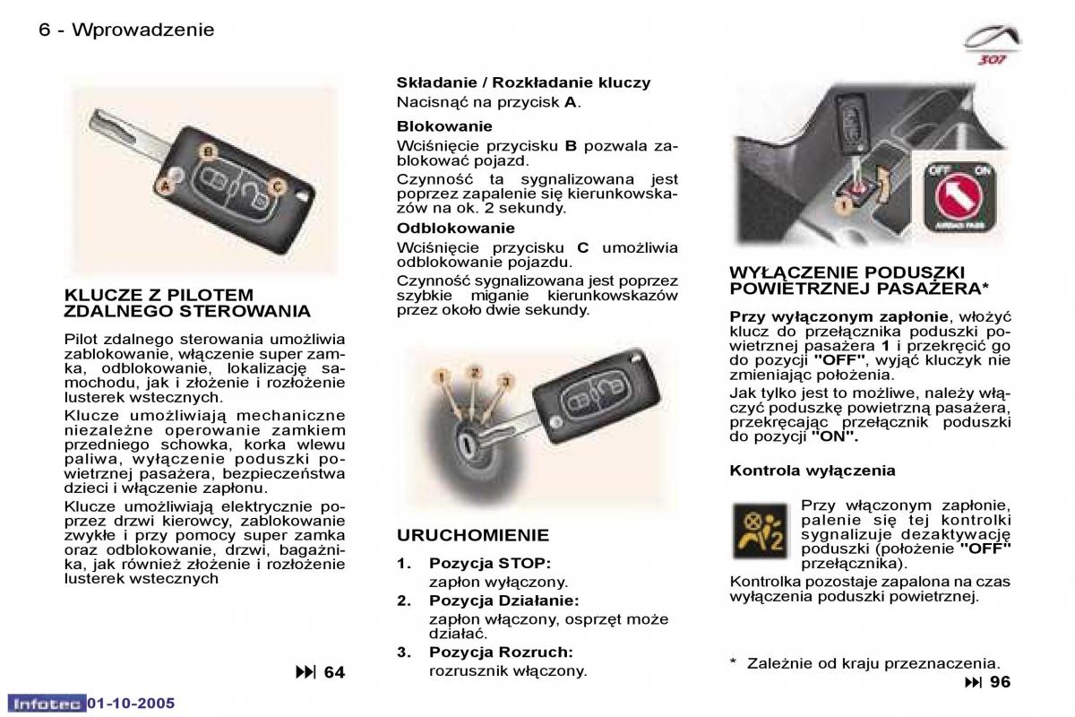 Peugeot 307 instrukcja obslugi / page 3
