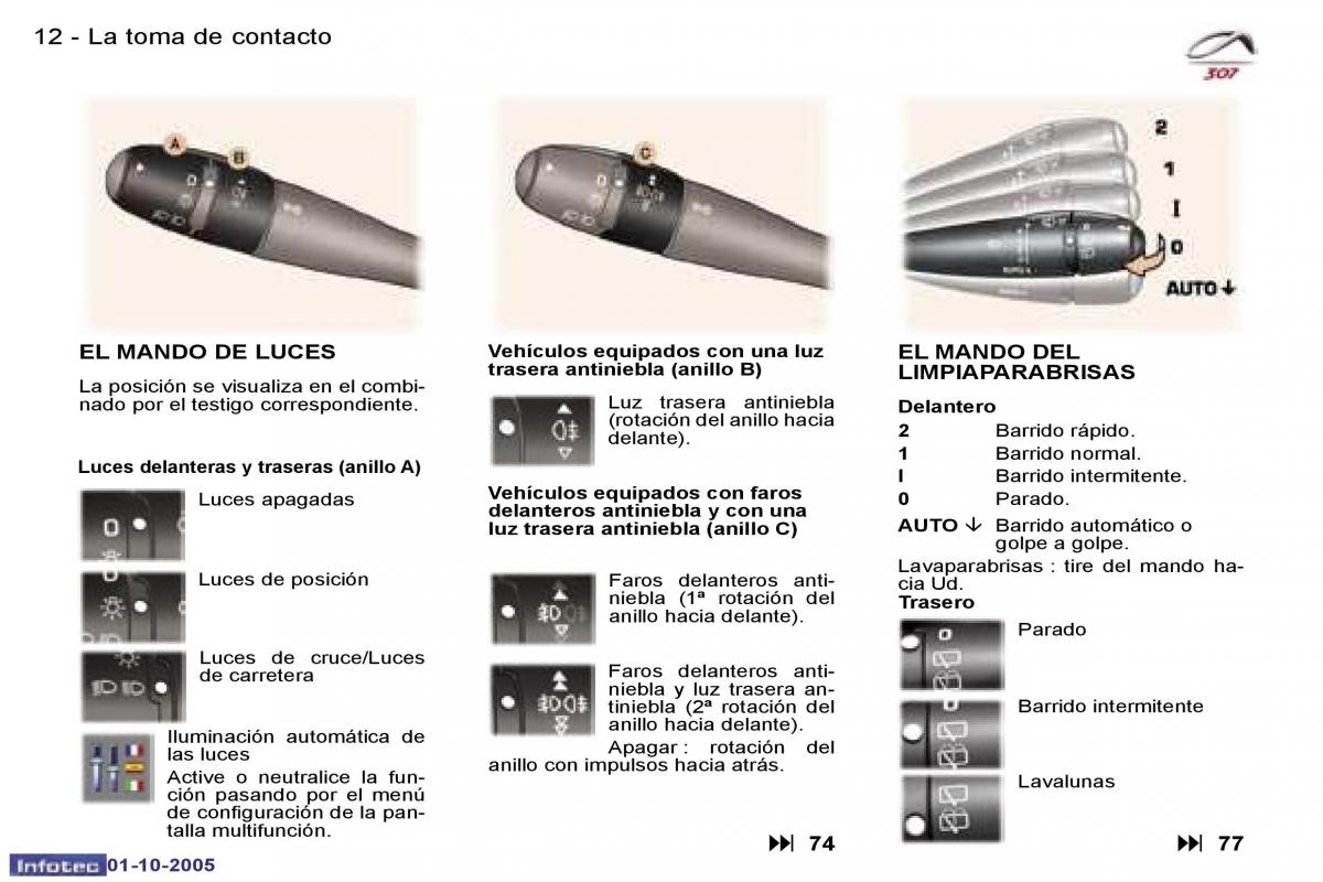 Peugeot 307 manual del propietario / page 9