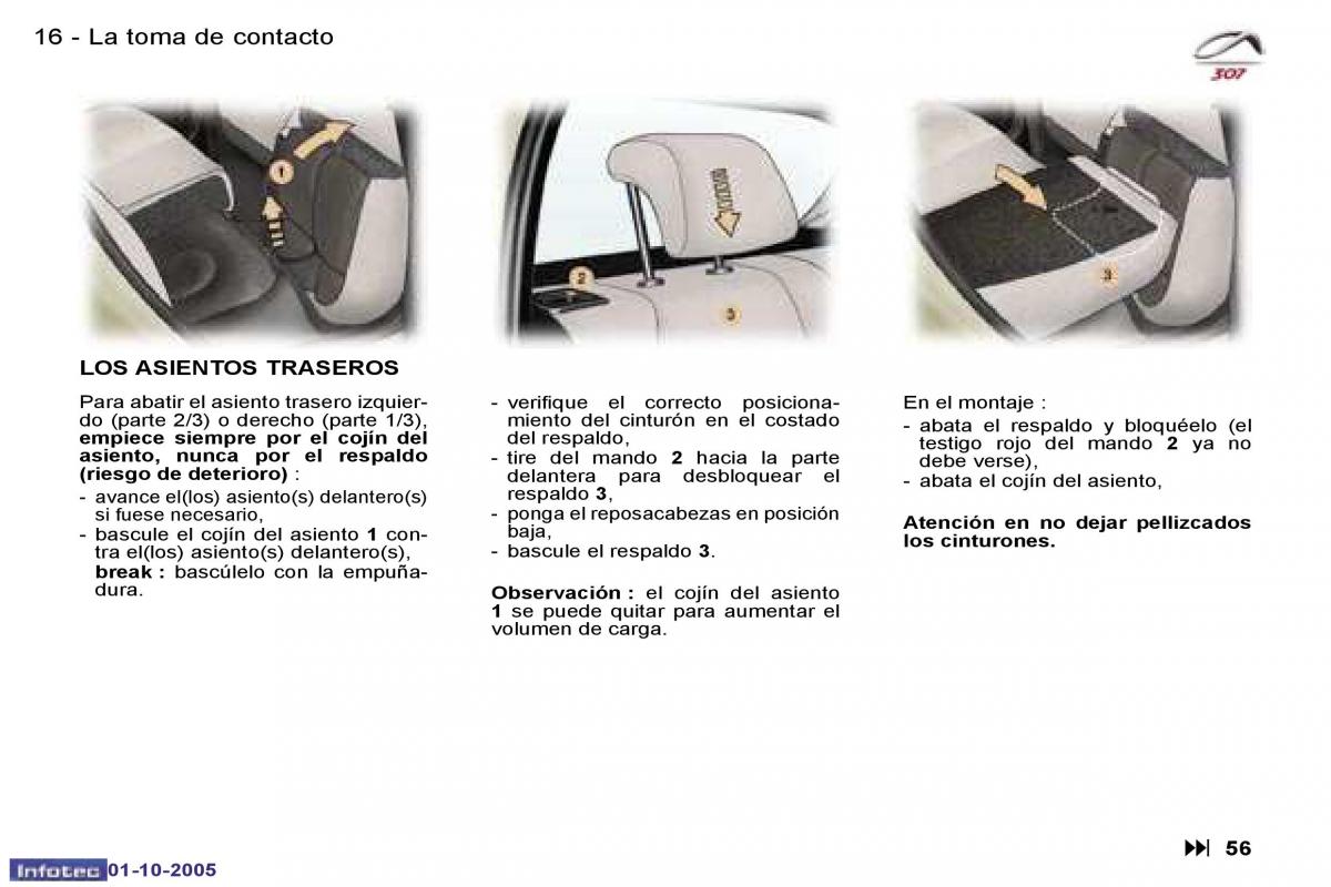 Peugeot 307 manual del propietario / page 13