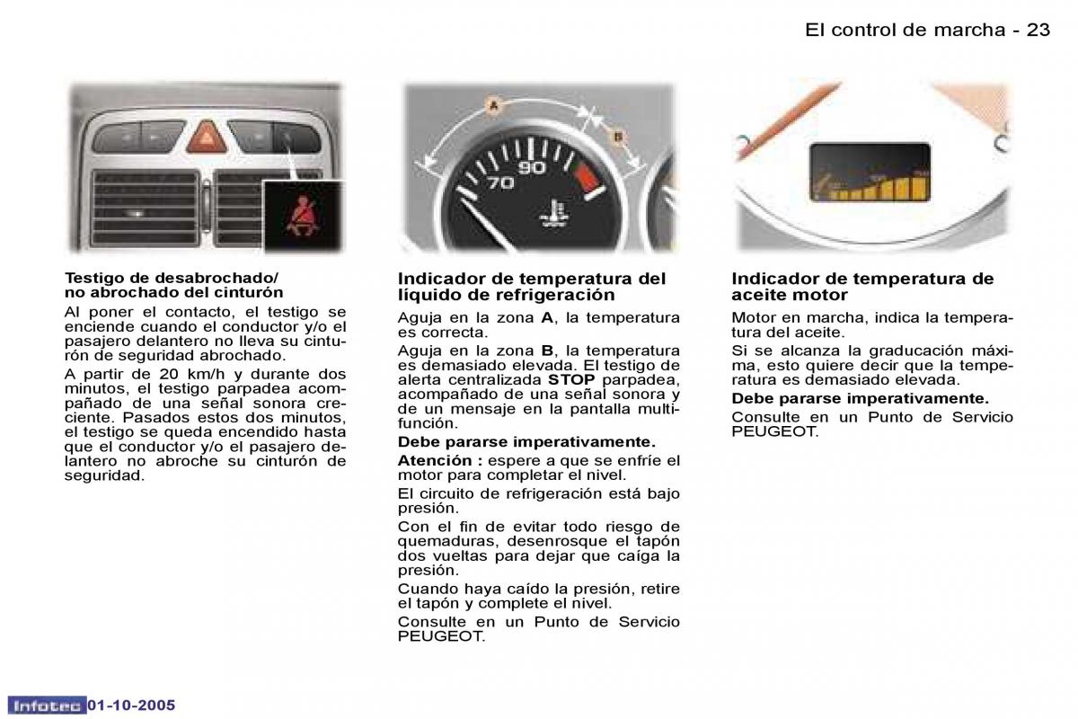 Peugeot 307 manual del propietario / page 20