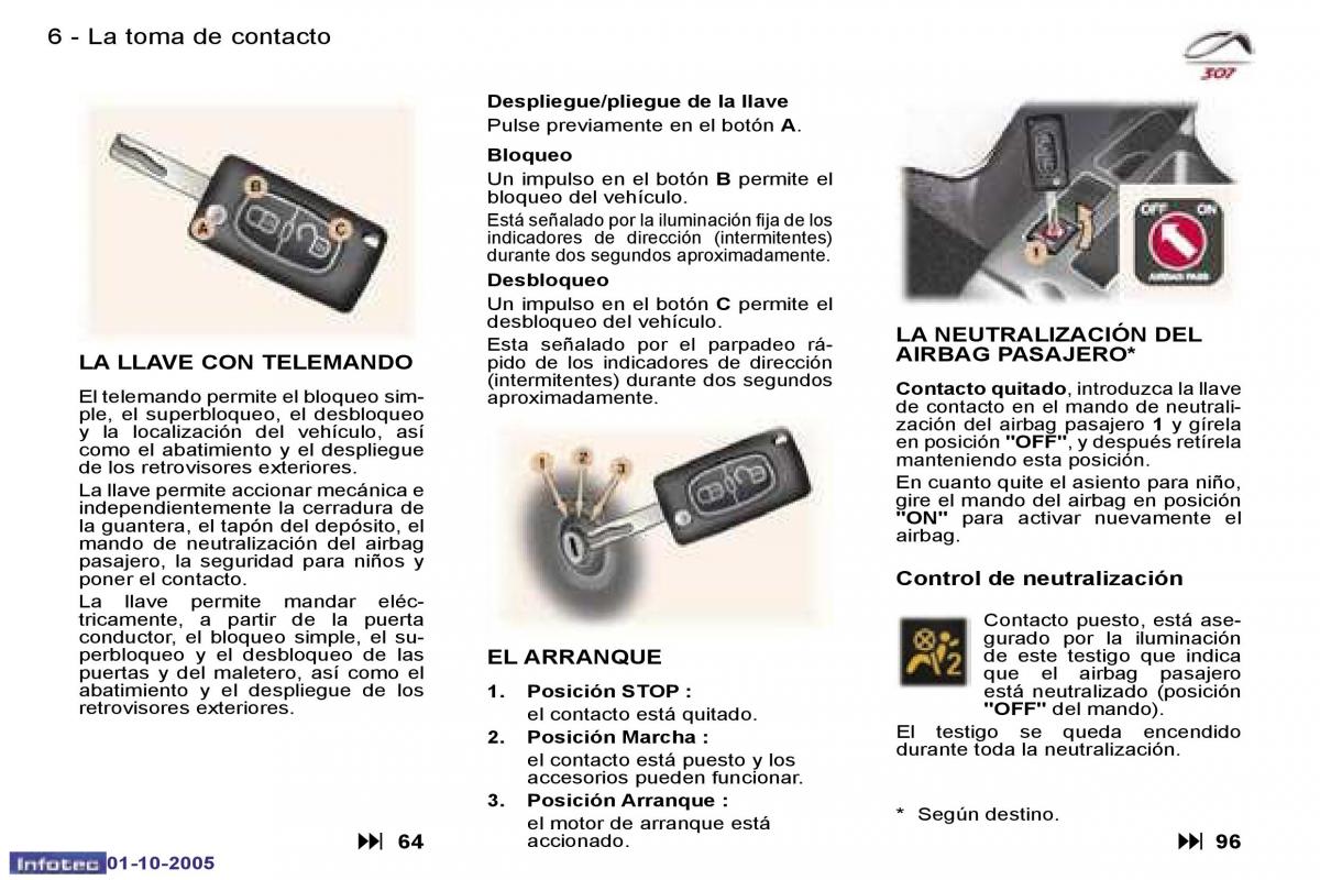 Peugeot 307 manual del propietario / page 3