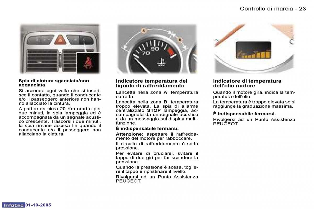 Peugeot 307 manuale del proprietario / page 20