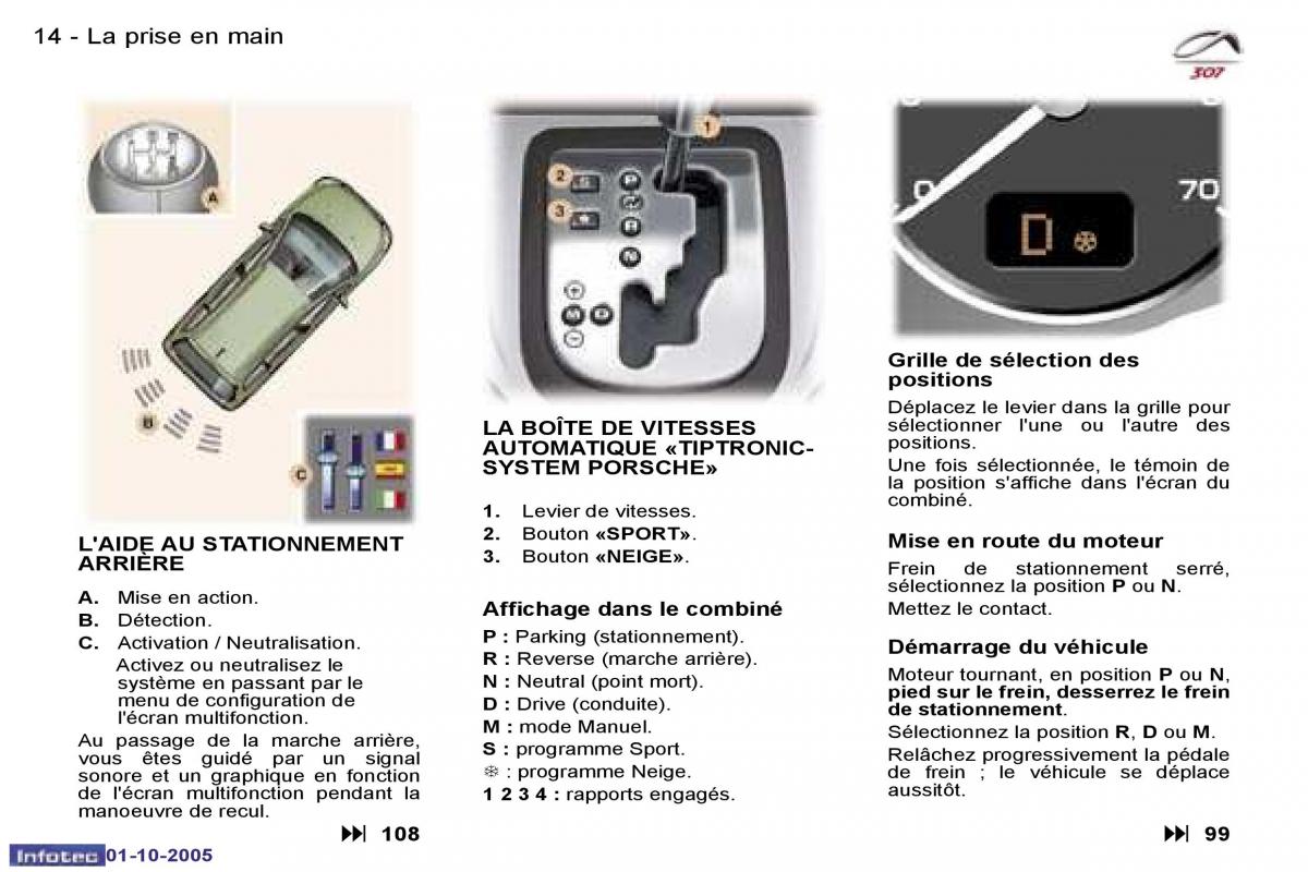 Peugeot 307 manuel du proprietaire / page 10