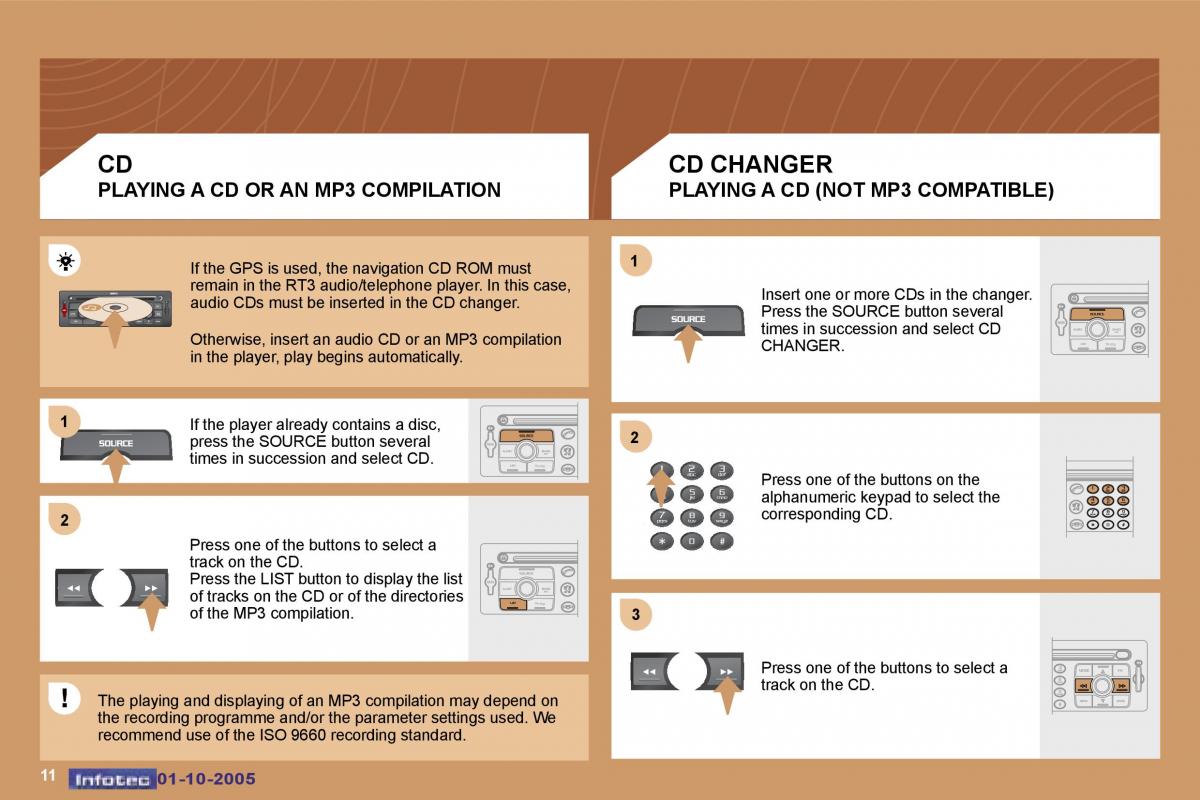 Peugeot 307 owners manual / page 182