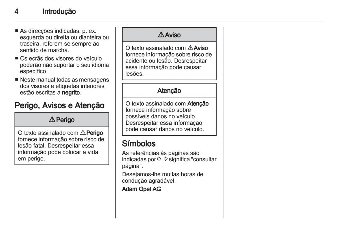 Opel Corsa D manual del propietario / page 6