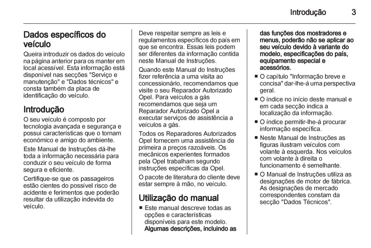Opel Corsa D manual del propietario / page 5
