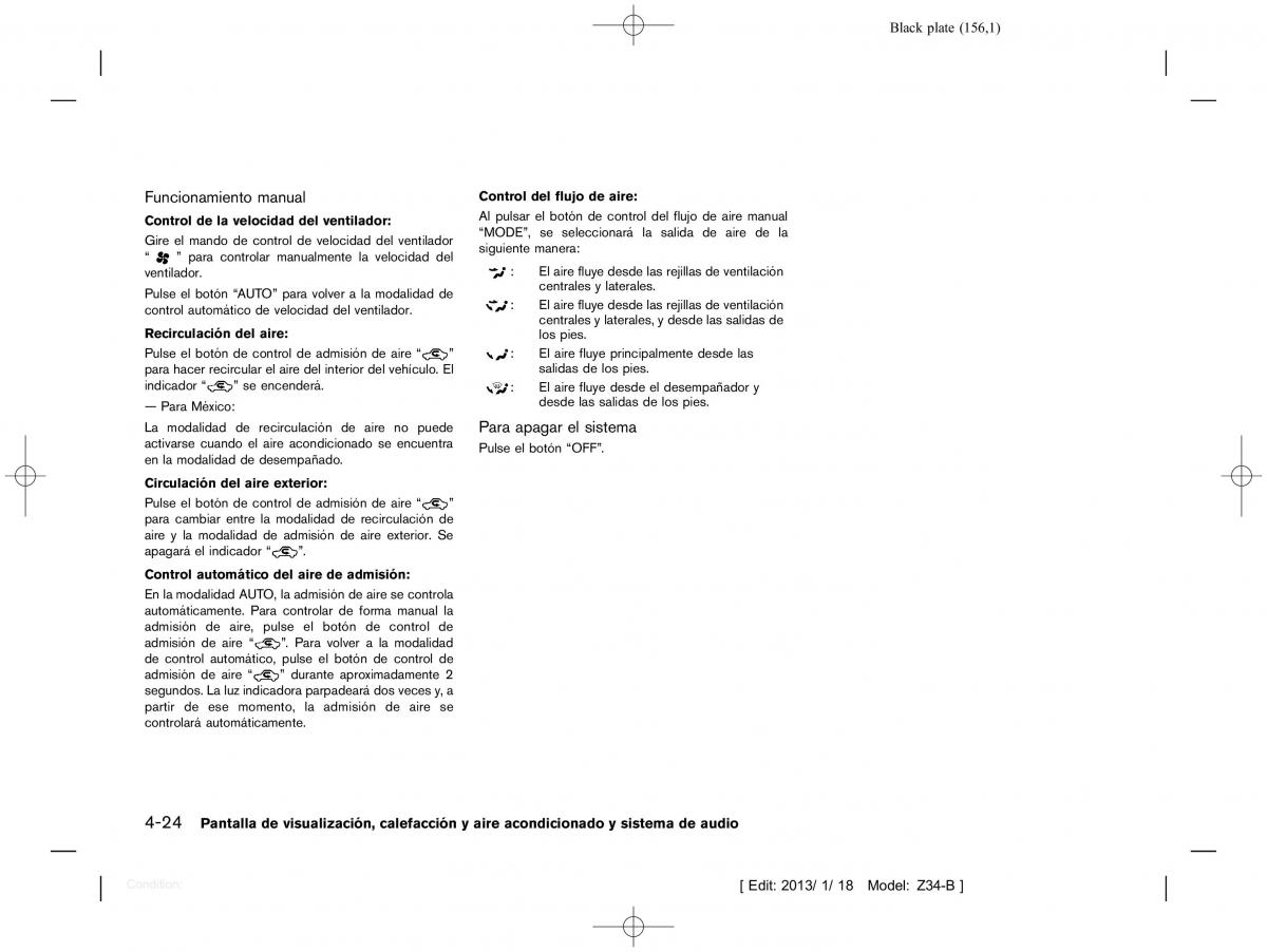 Nissan 370Z manual del propietario / page 157
