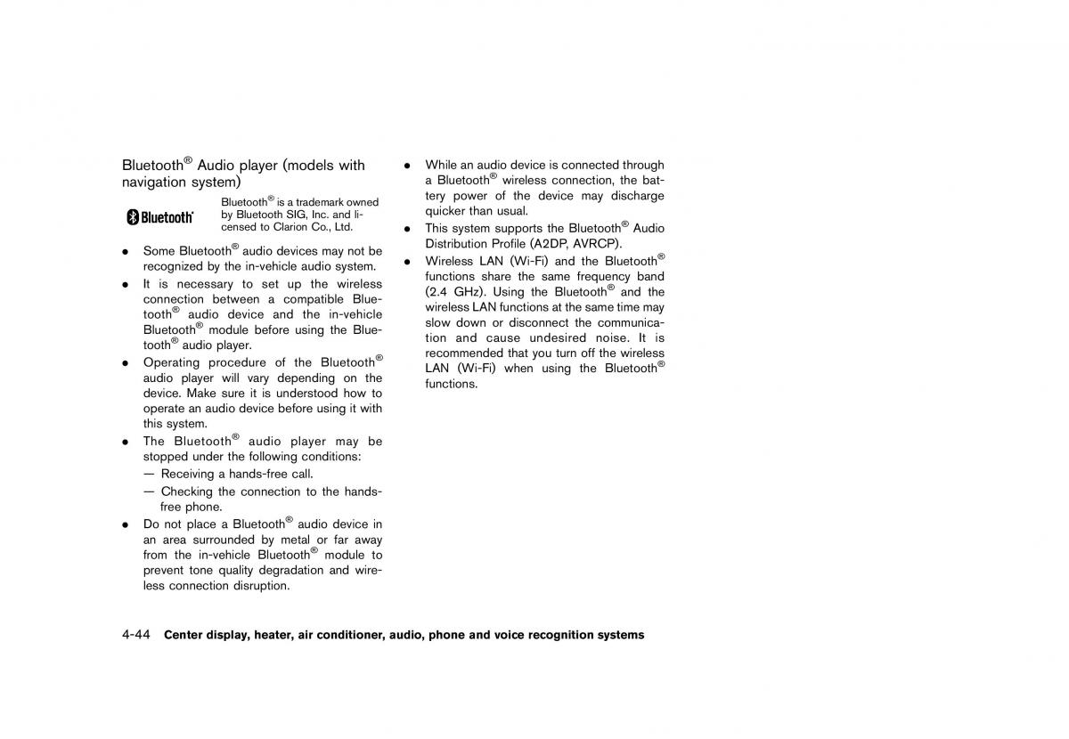 Nissan 370Z owners manual / page 206