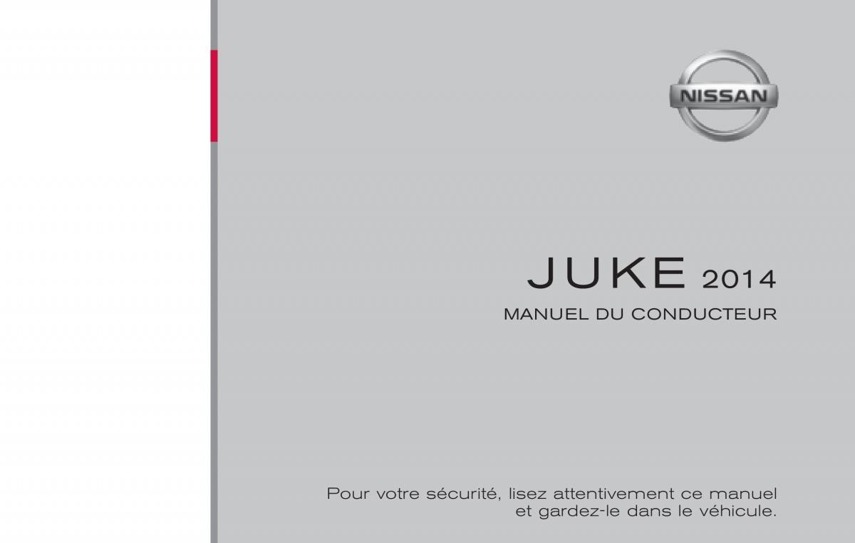 Nissan Juke manuel du proprietaire / page 1