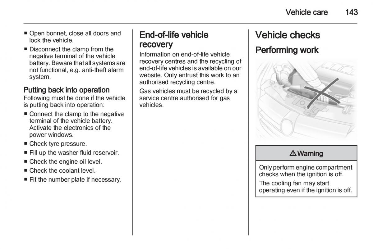  Opel Corsa Opel Corsa D owners manual / page 145