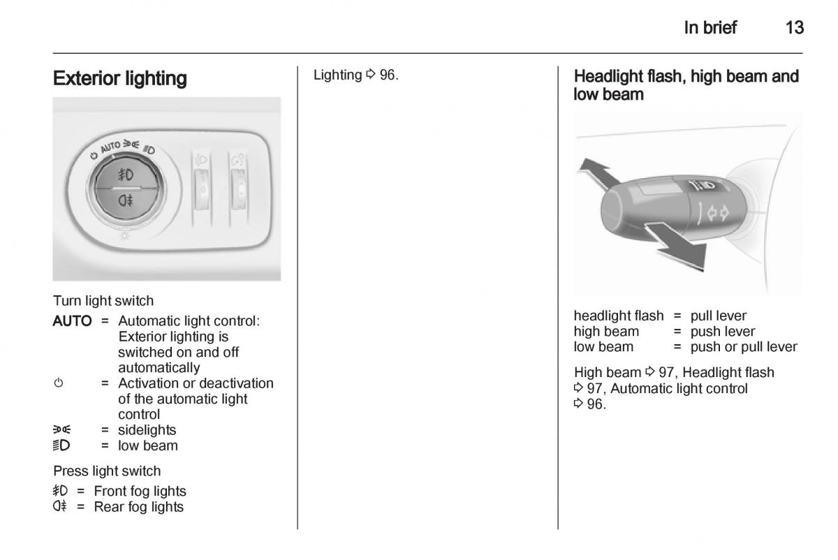  Opel Corsa Opel Corsa D owners manual / page 15