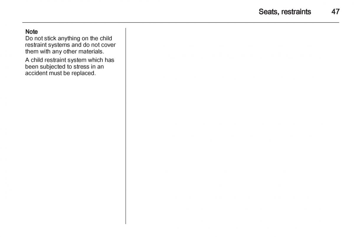  Opel Corsa Opel Corsa D owners manual / page 49