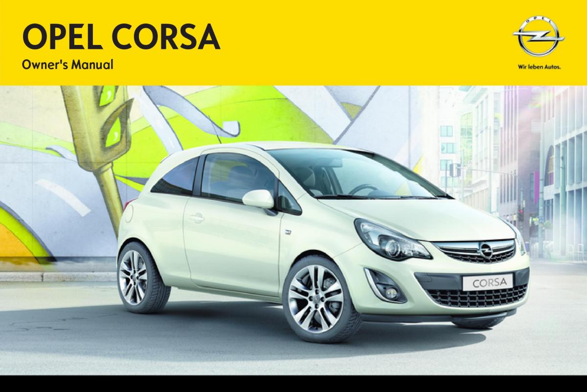 Opel Corsa D owners manual / page 1