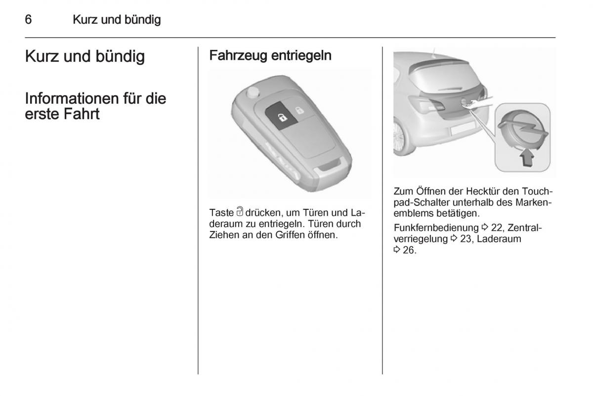 Opel Corsa E Handbuch / page 8
