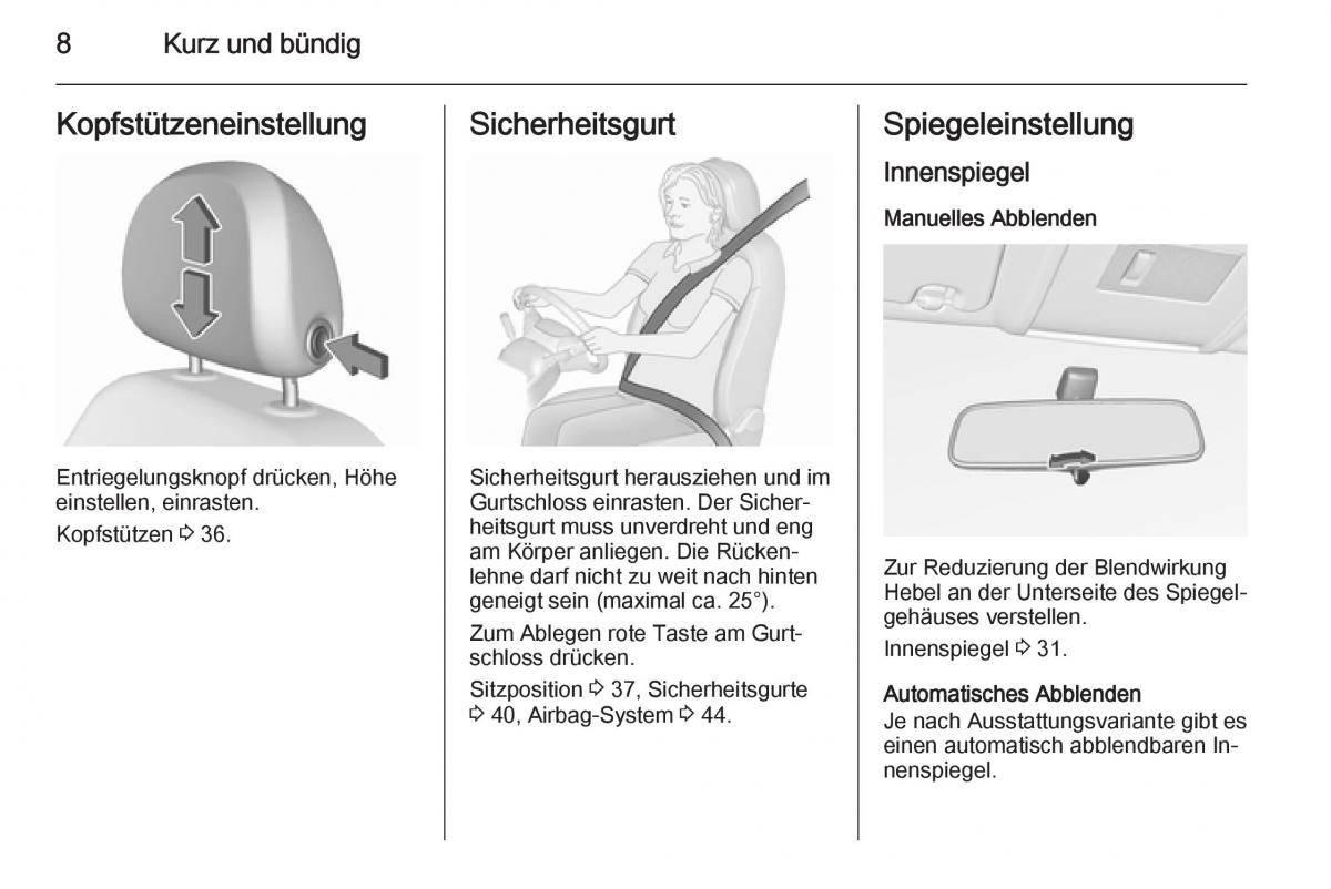 Opel Corsa E Handbuch / page 10