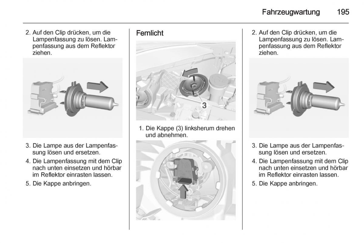 Opel Corsa E Handbuch / page 197