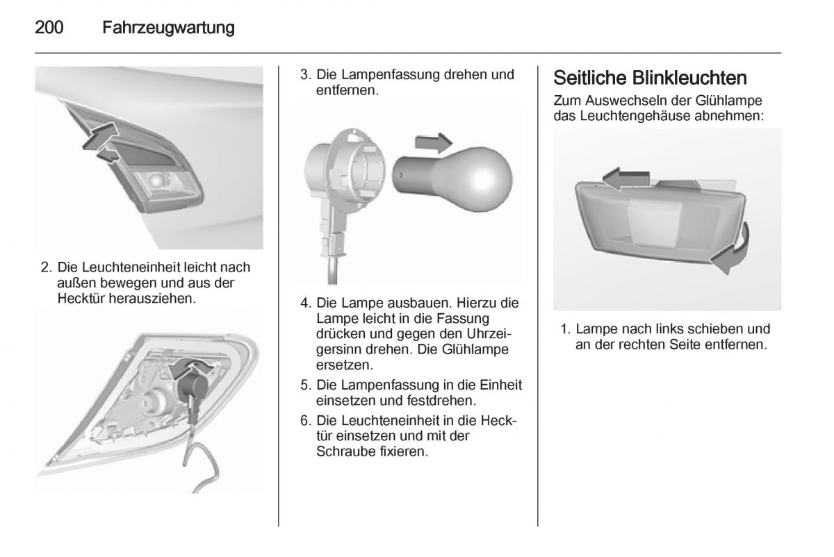 Opel Corsa E Handbuch / page 202