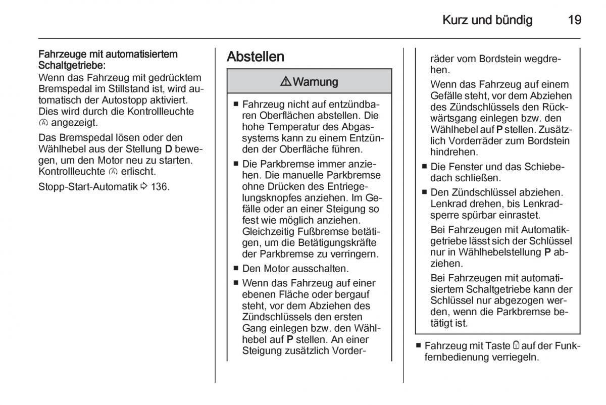 Opel Corsa E Handbuch / page 21