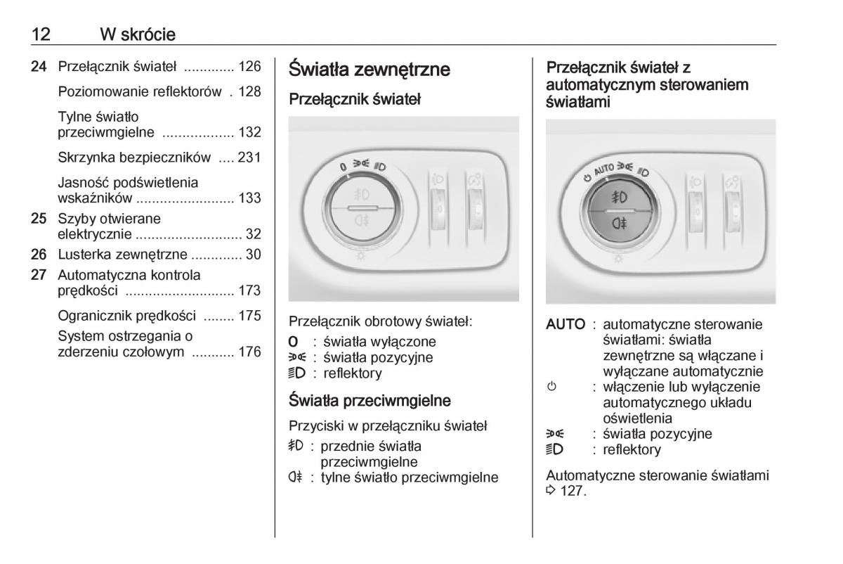 Opel Corsa E instrukcja obslugi / page 14