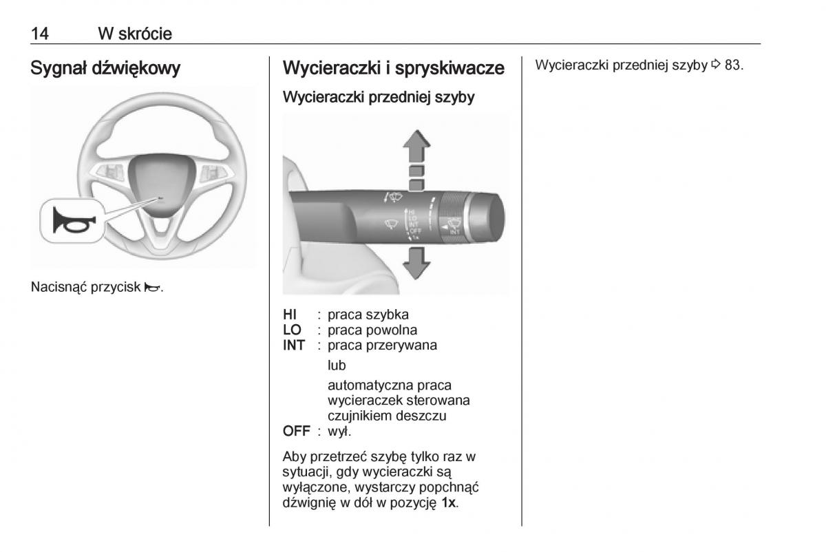 Opel Corsa E instrukcja obslugi / page 16