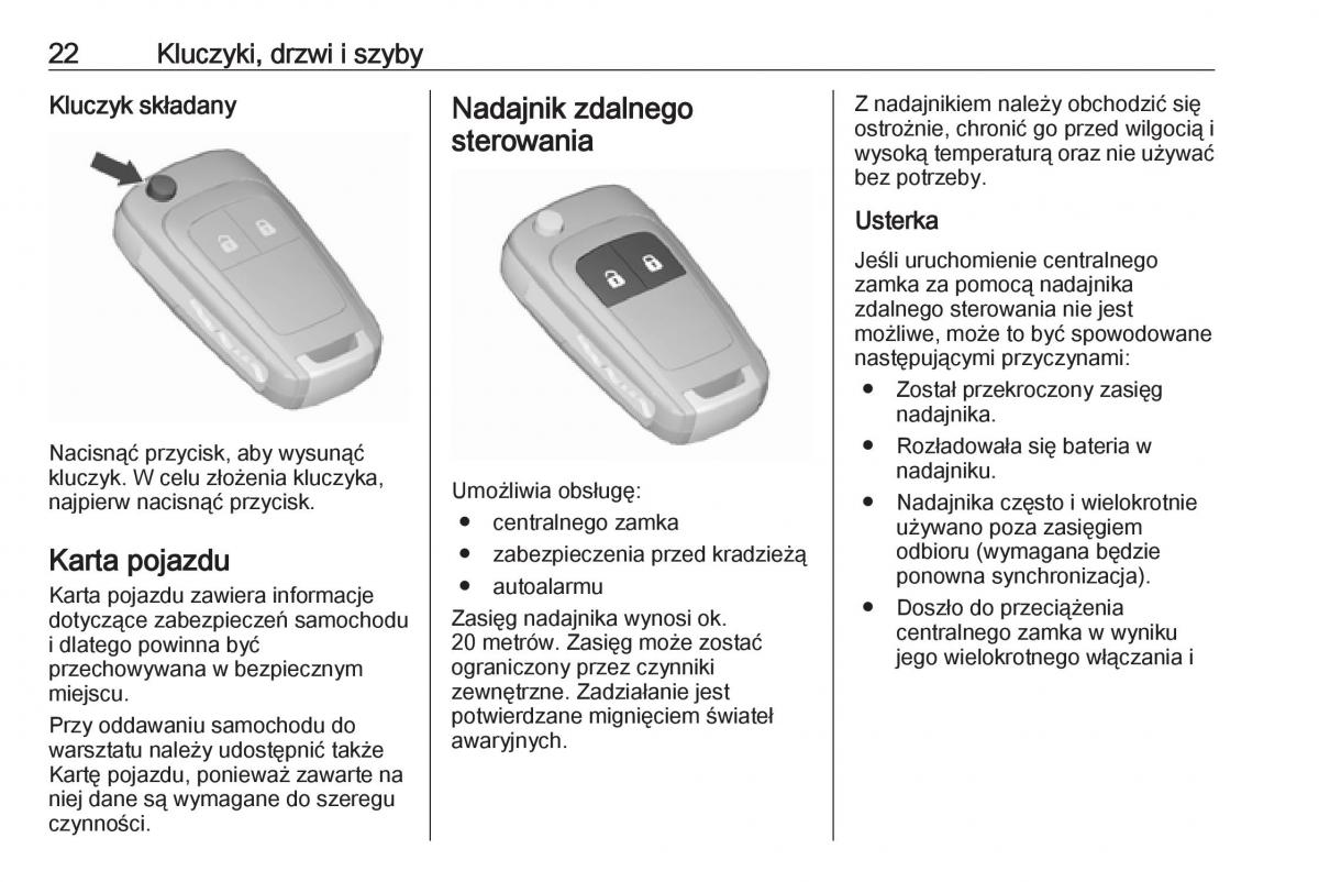 Opel Corsa E instrukcja obslugi / page 24