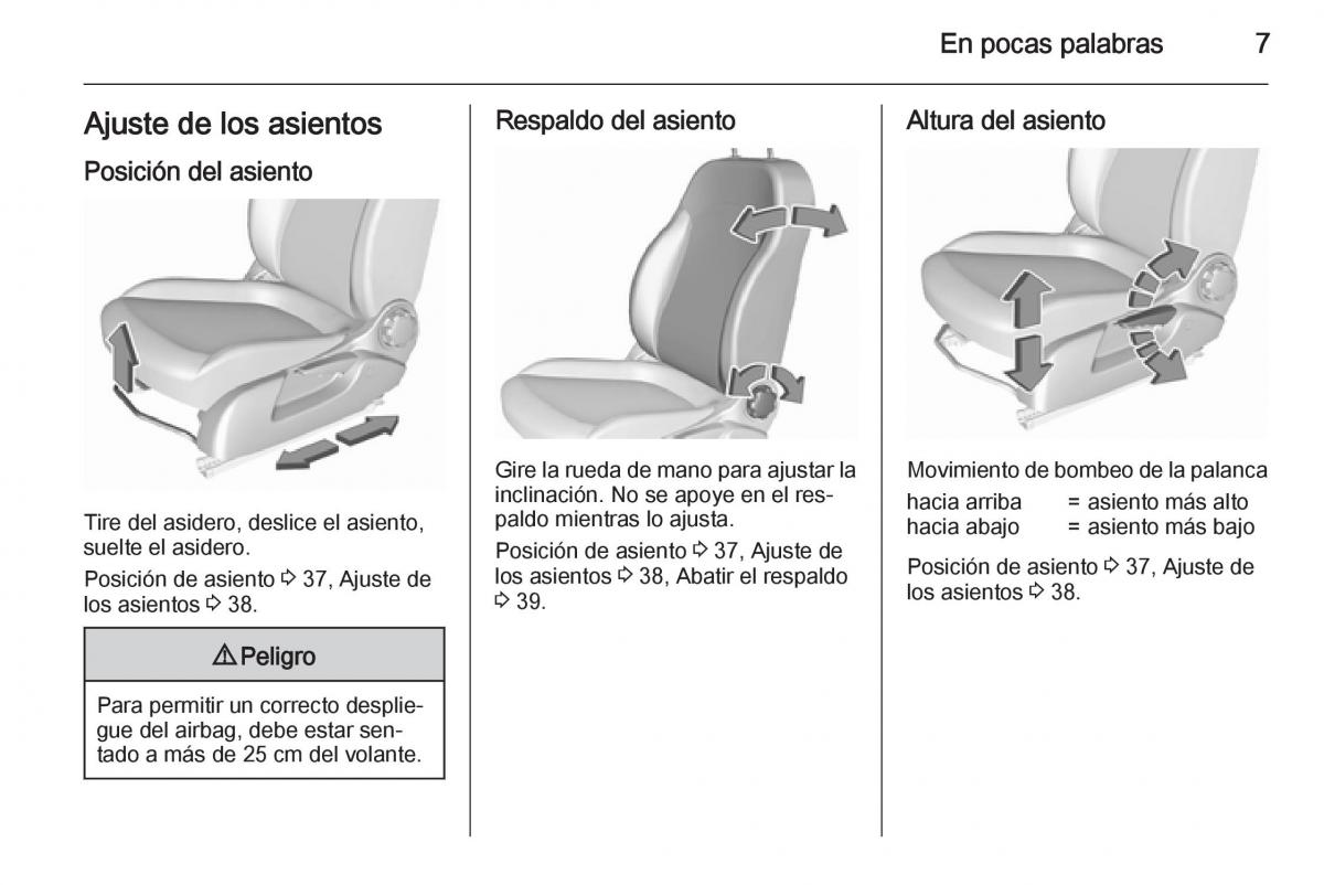 Opel Corsa E manual del propietario / page 9