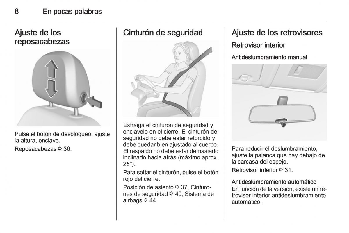 Opel Corsa E manual del propietario / page 10