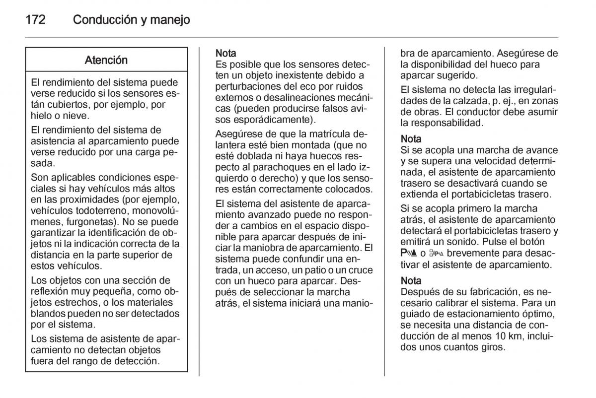 Opel Corsa E manual del propietario / page 174