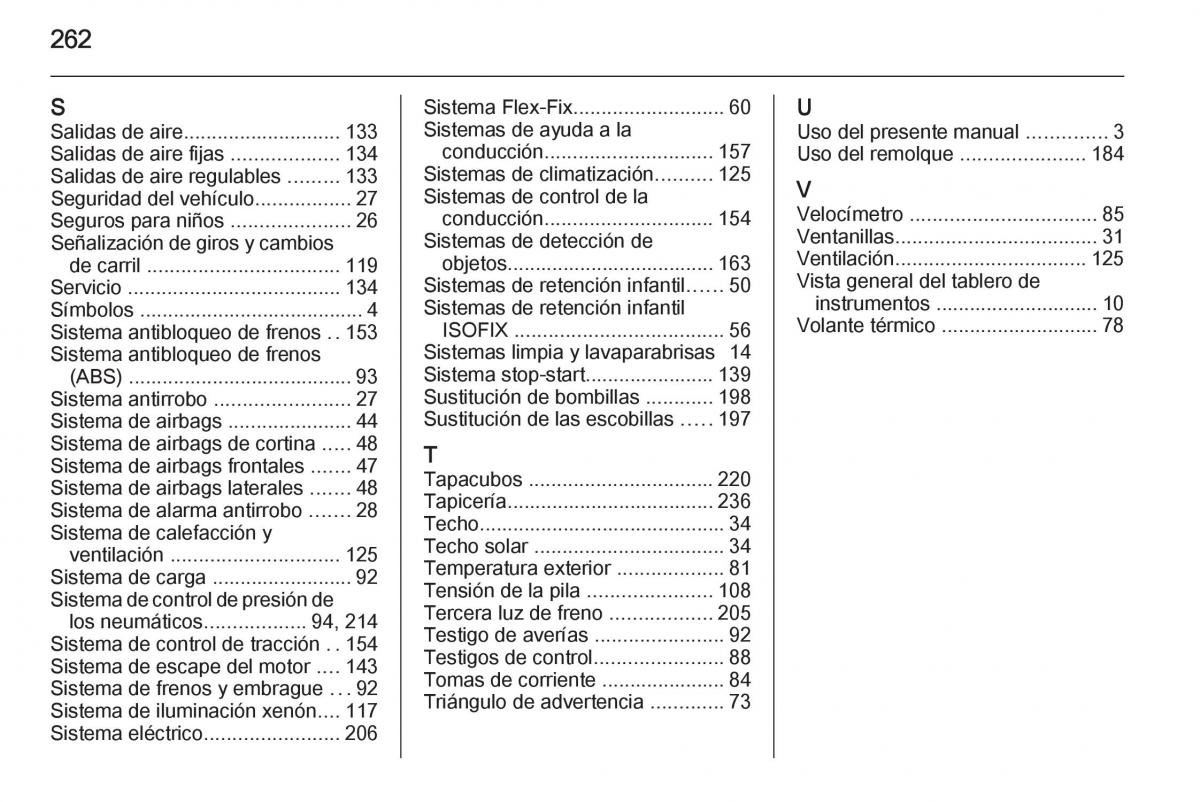 Opel Corsa E manual del propietario / page 264