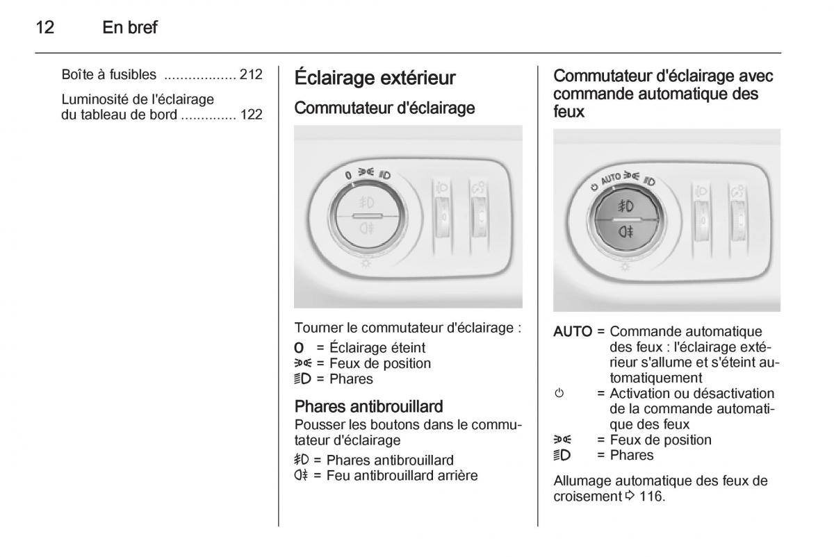 Opel Corsa E manuel du proprietaire / page 14