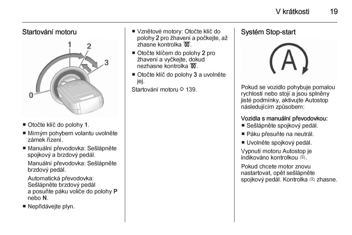 Opel Corsa E navod k obsludze / page 21