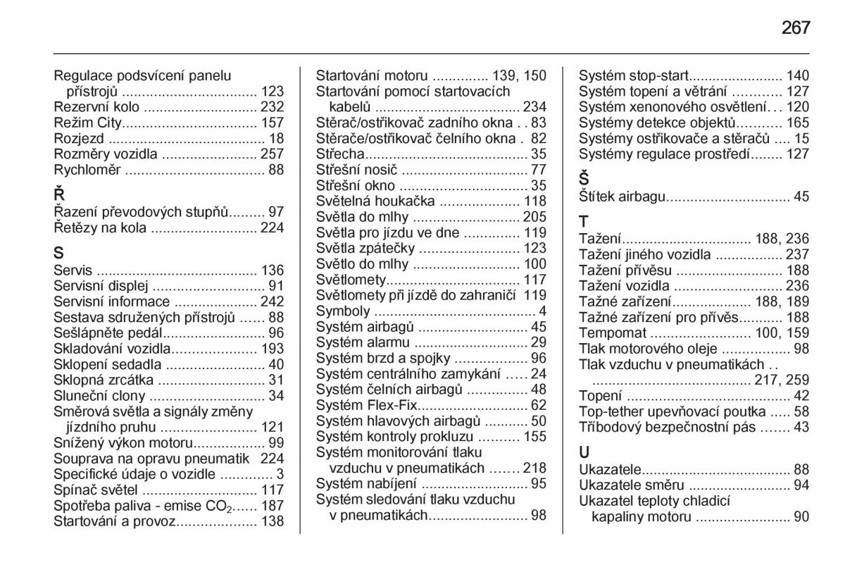 Opel Corsa E navod k obsludze / page 269