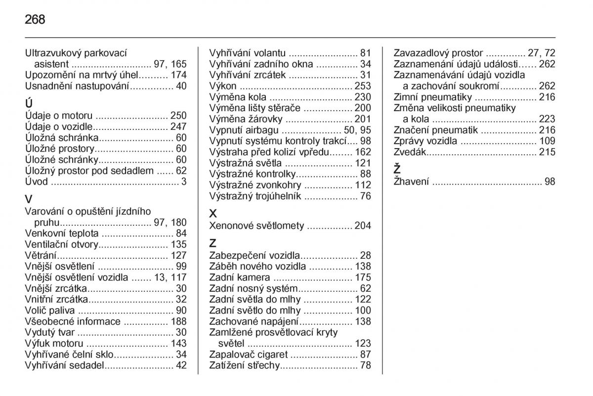 Opel Corsa E navod k obsludze / page 270