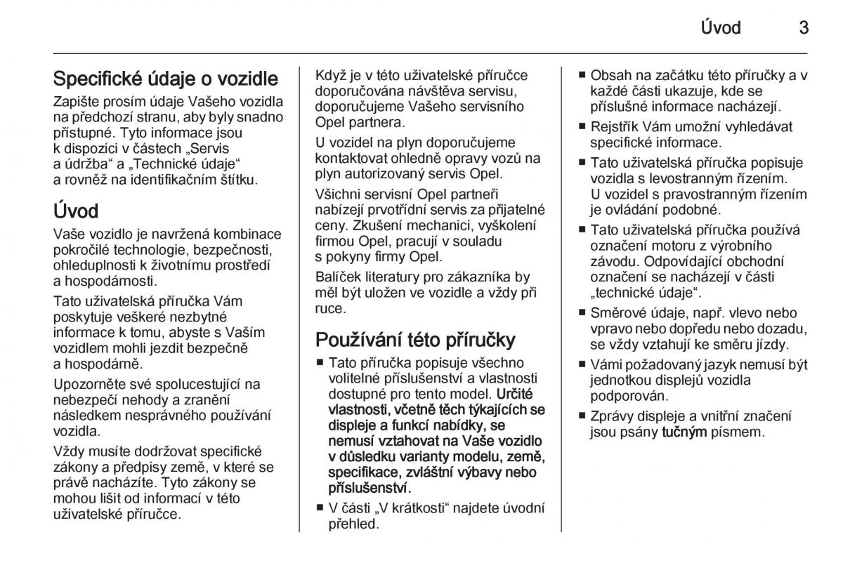 Opel Corsa E navod k obsludze / page 5