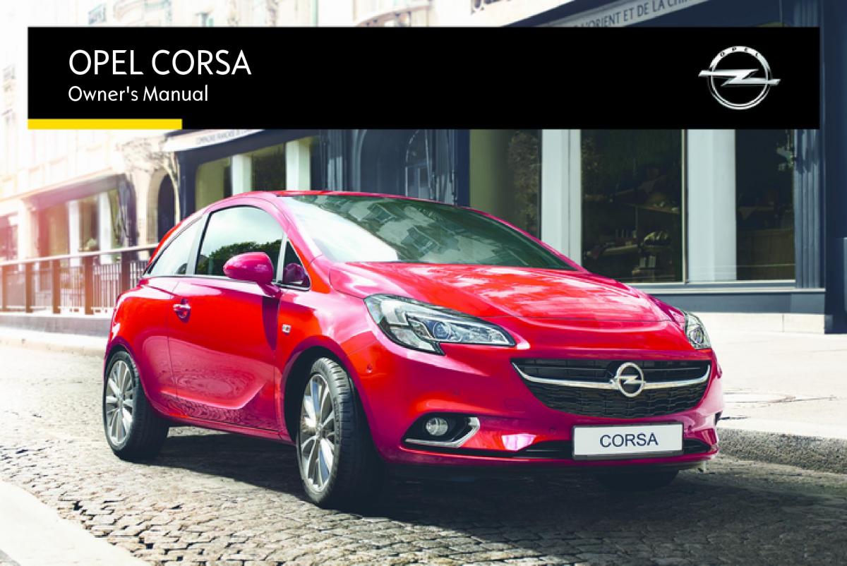 Opel Corsa E owners manual / page 1