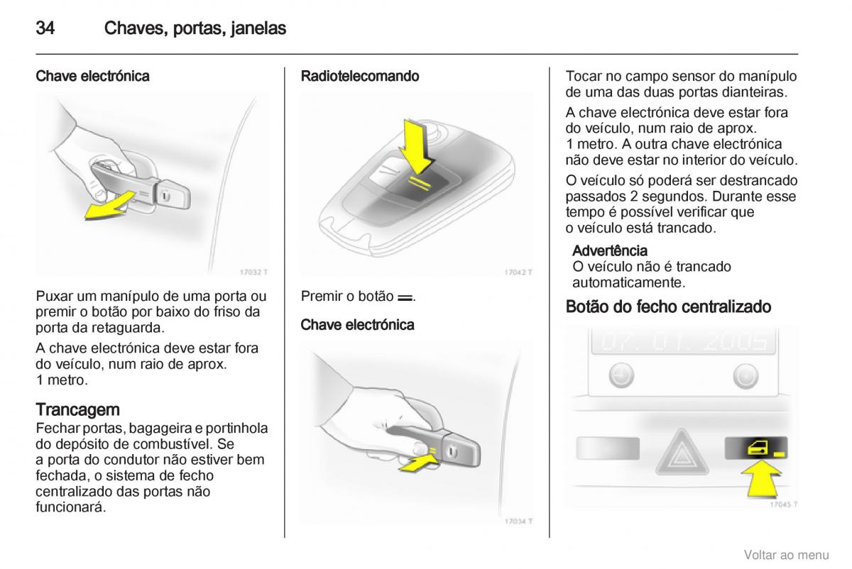 Opel Zafira B manual del propietario / page 35