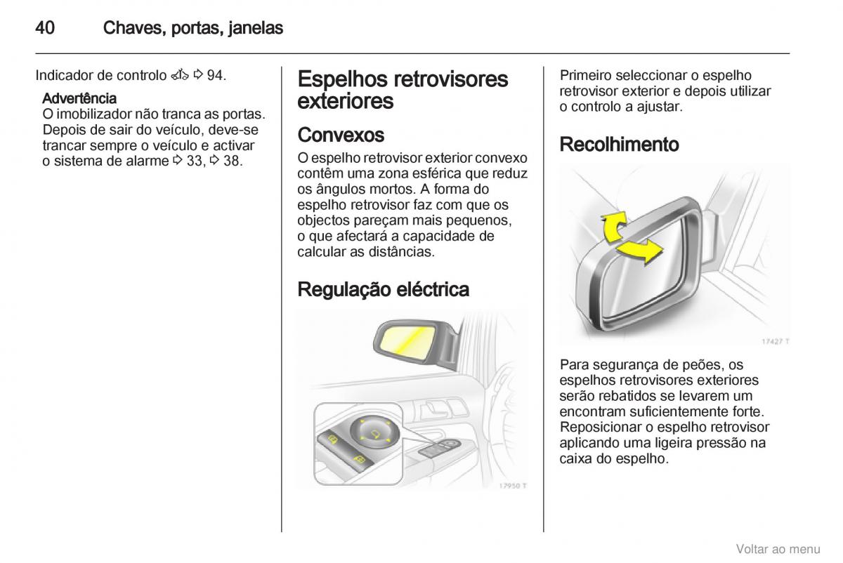 Opel Zafira B manual del propietario / page 41