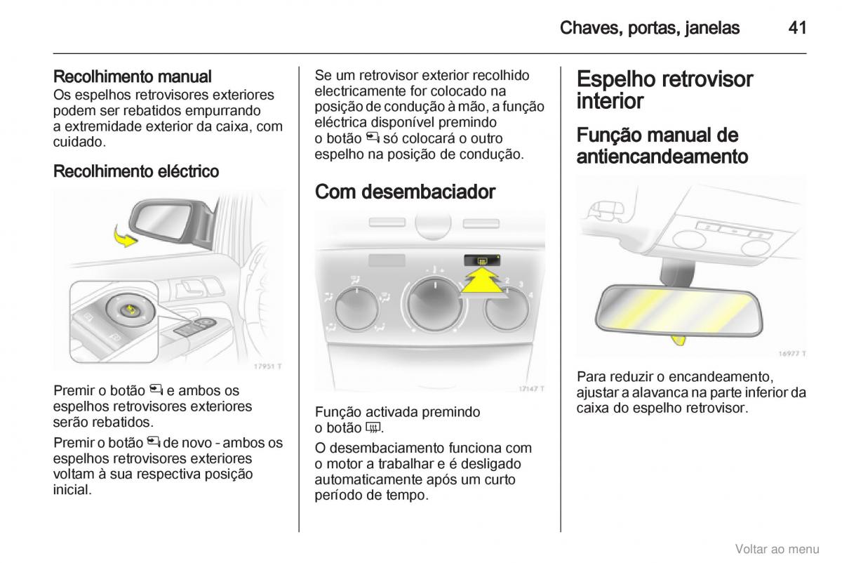 Opel Zafira B manual del propietario / page 42