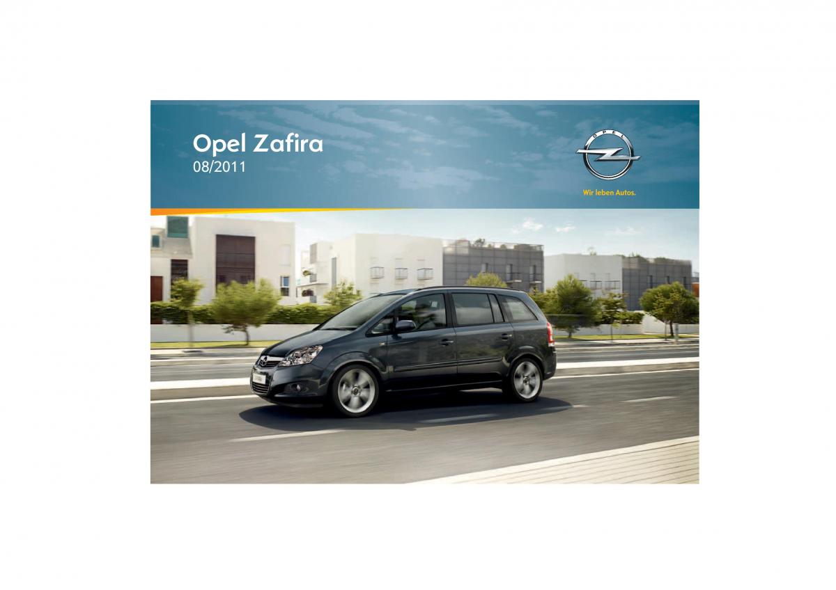 Opel Zafira B manual del propietario / page 1