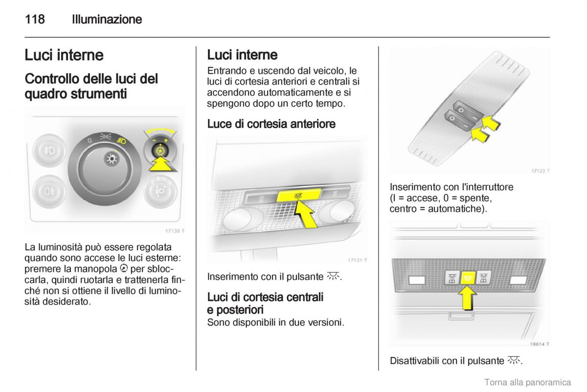 Opel Zafira B manuale del proprietario / page 119