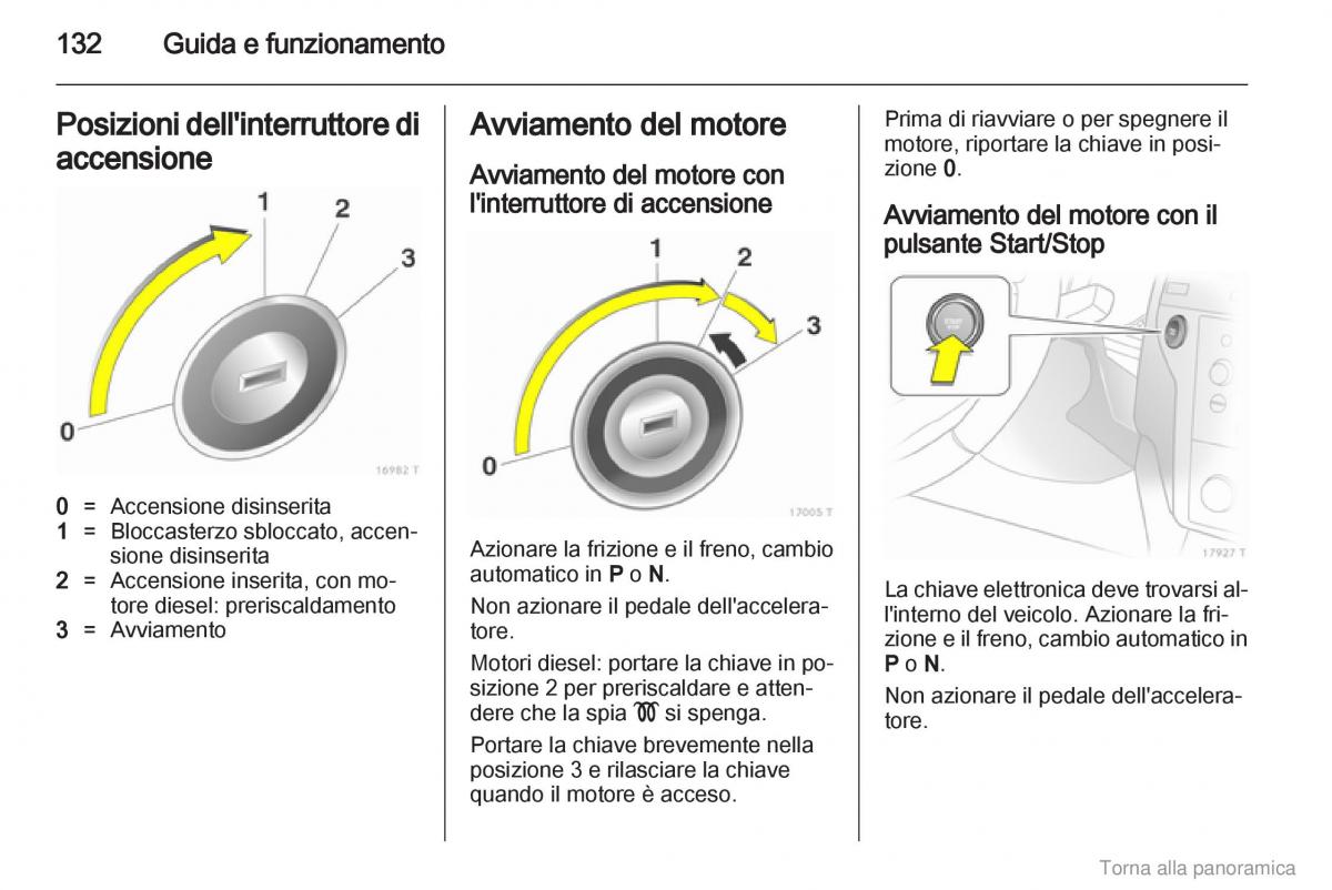 Opel Zafira B manuale del proprietario / page 133