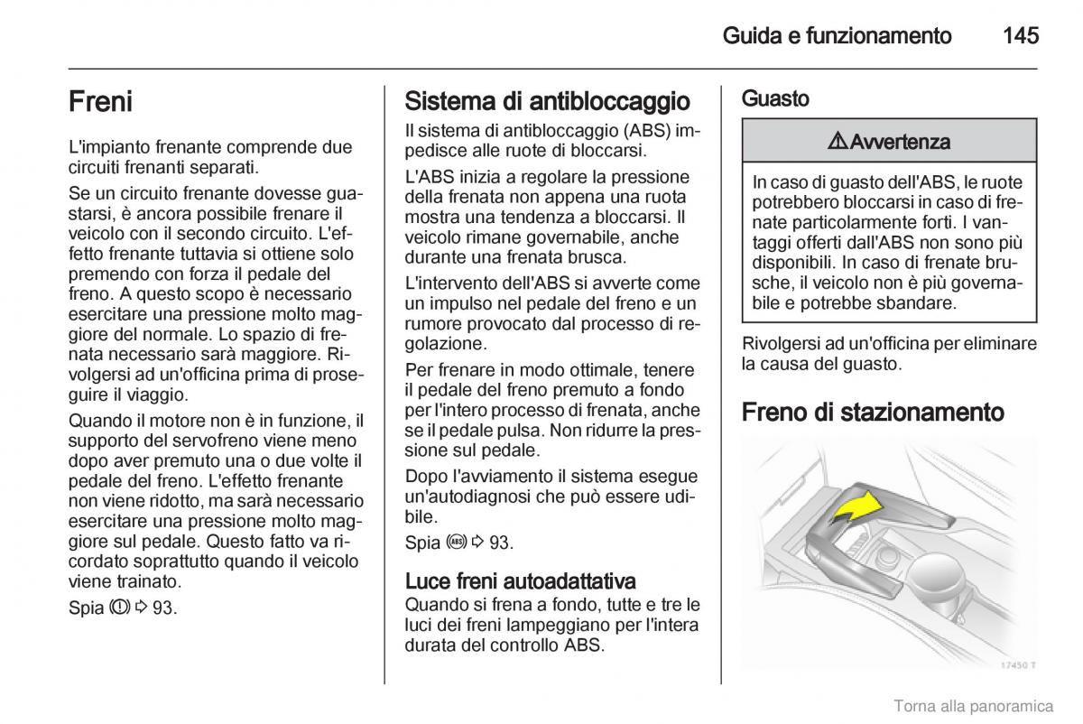 Opel Zafira B manuale del proprietario / page 146