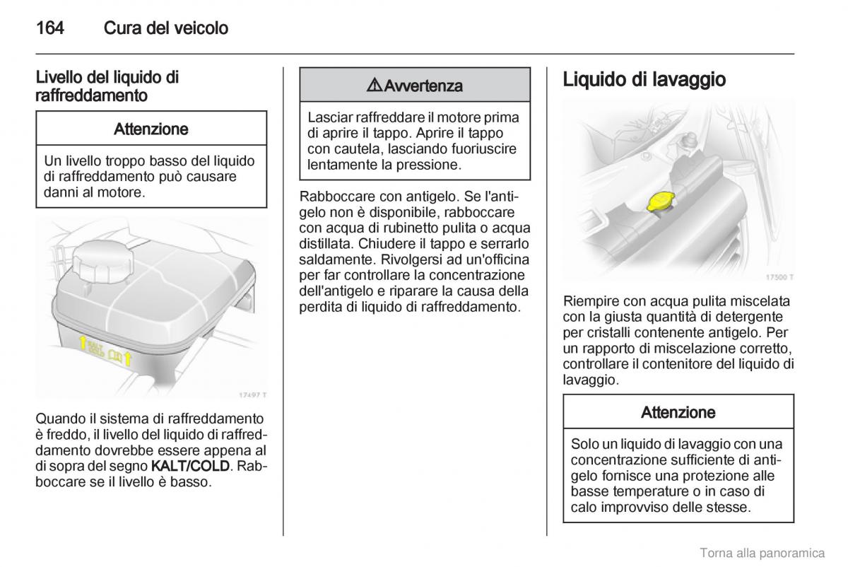 Opel Zafira B manuale del proprietario / page 165