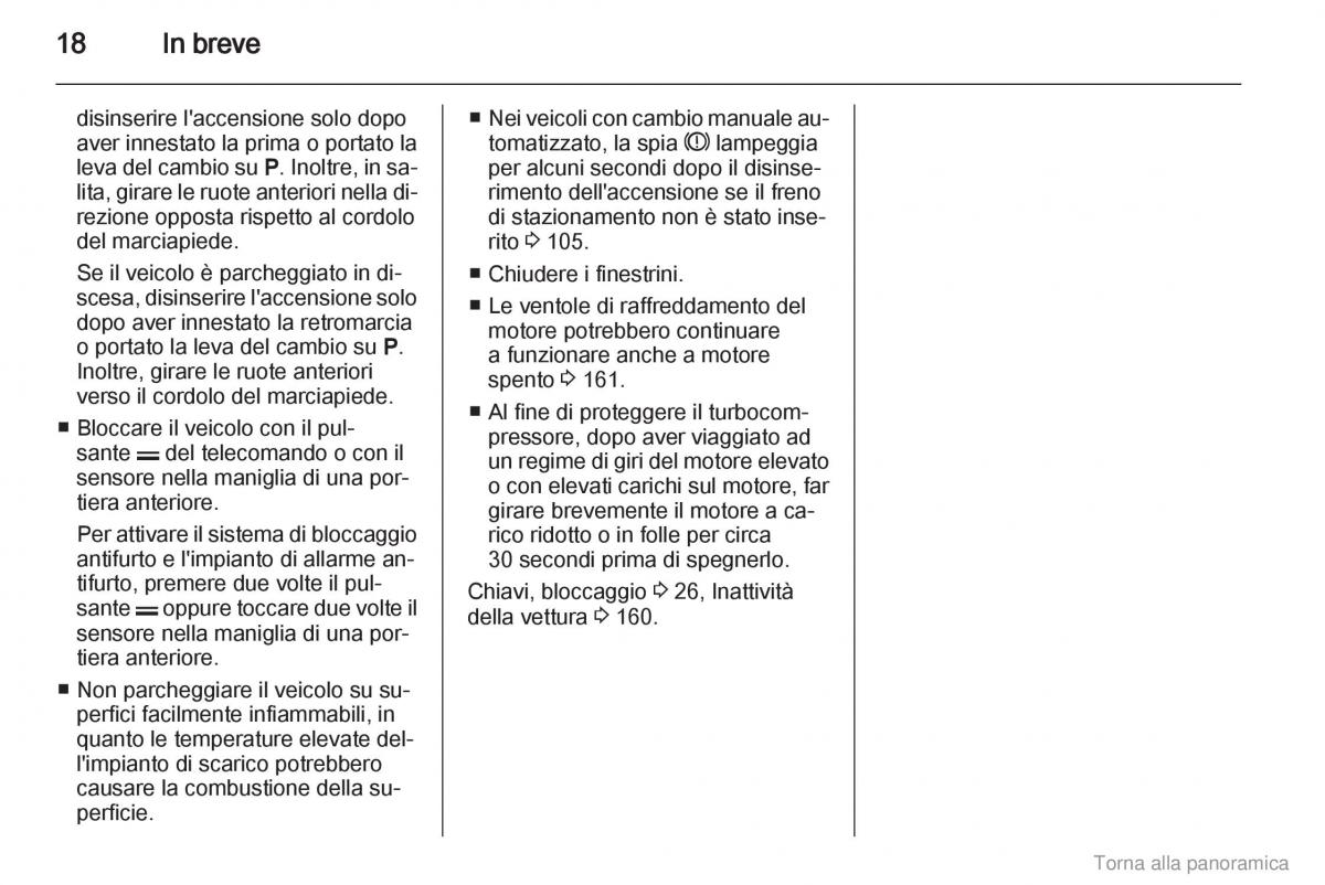 Opel Zafira B manuale del proprietario / page 19