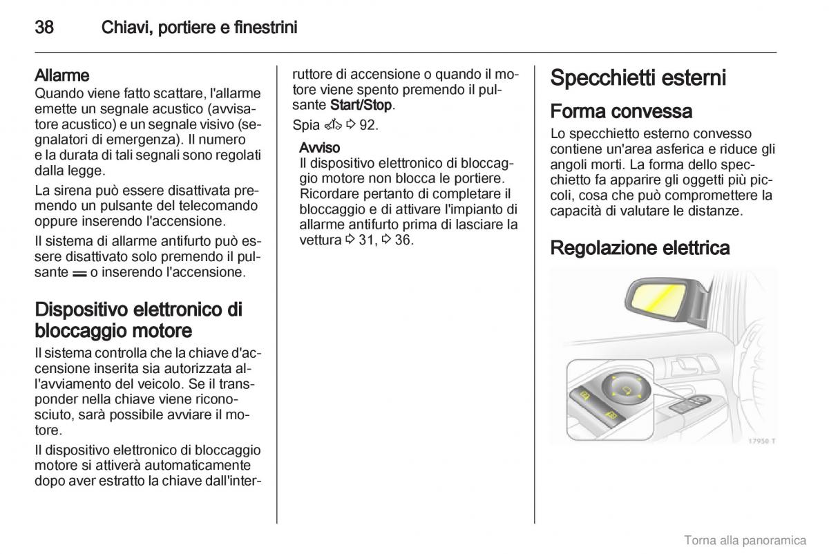 Opel Zafira B manuale del proprietario / page 39