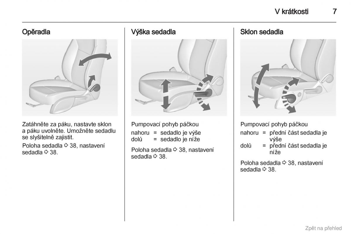 manual  Opel Zafira B navod k obsludze / page 8