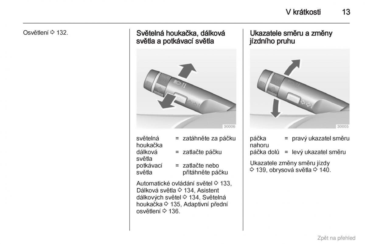 manual  Opel Zafira B navod k obsludze / page 14